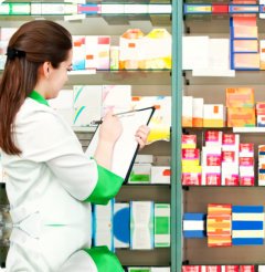 pharmacist monitoring medicines