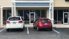 front of the pharmacy with parking area